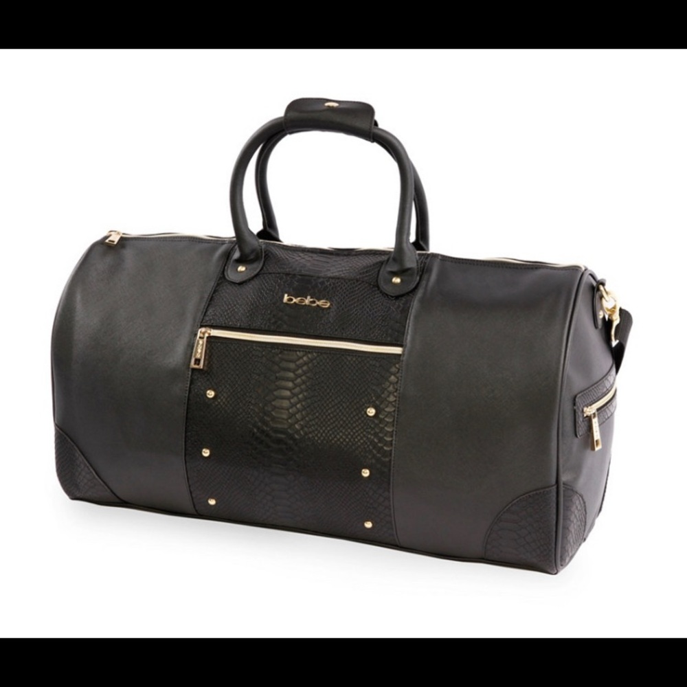 ❤️ NWT BEBE Sturdy Faux Leather Duffel